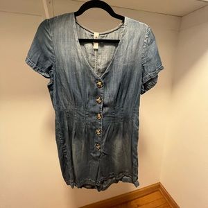 Denim romper